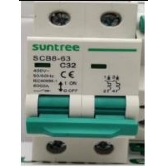 SUNTREE SCB8-63 2P Miniature Circuit Breaker price in Paksitan
