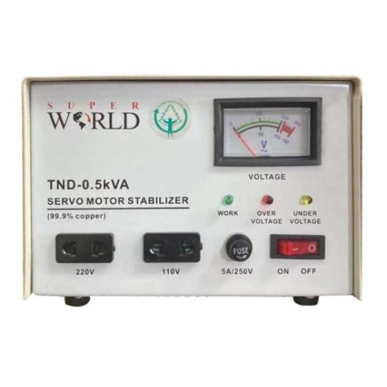TND-0.5k Single Phase Series Fully Automatic AC Voltage Regulator price in Paksitan