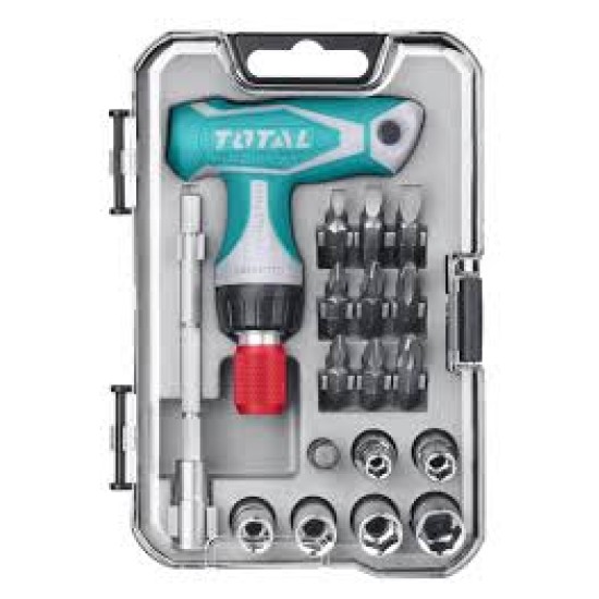 Total TACSD-30186 24Pcs T-Handle Wrench Screwdriver Set price in Paksitan