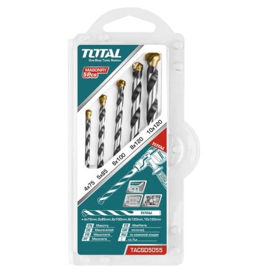 Total TACSD-5055 5Pcs Masonry Drill Bits Set price in Paksitan