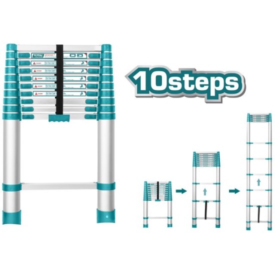 Total THLAD08101 10-Steps Telescopic Ladder price in Paksitan