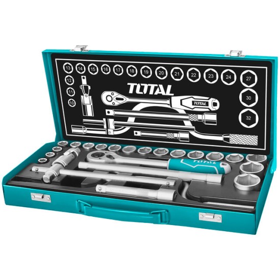 Total THT-141253 24PCS 1/2" Socket Set price in Paksitan