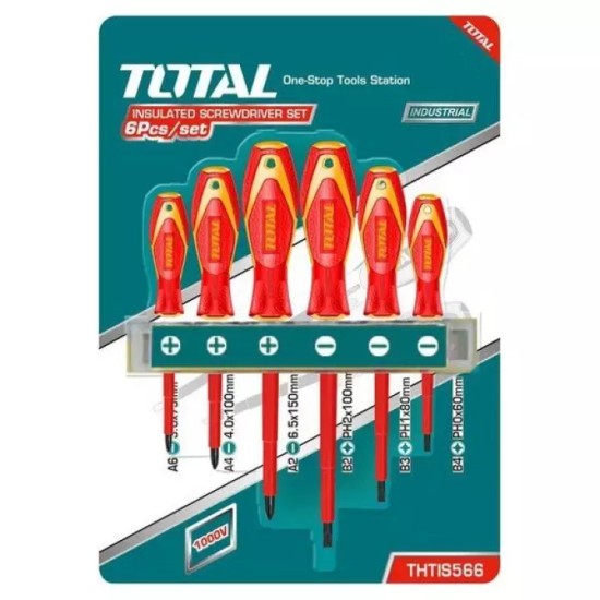Total THTIS566 6Pcs Insulated Screwdriver Set price in Paksitan