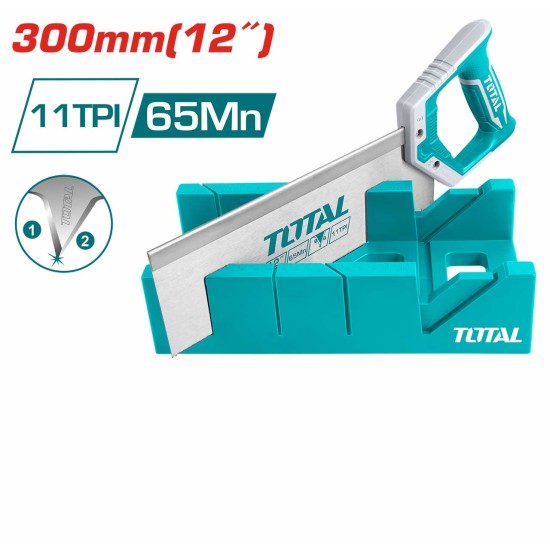 Total THTK591262 300×140×80mm Miter Box and Back Saw Set price in Paksitan
