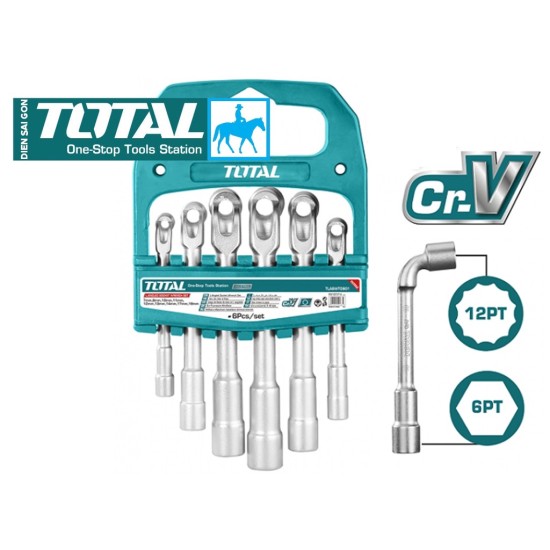 Total TLASWT0601 6pcs L-Angled Socket Wrench Set price in Paksitan