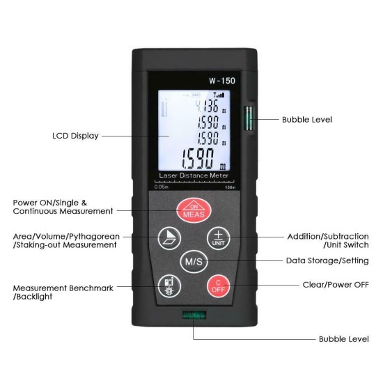 WT-150 Handheld Digital Laser Distance Meter price in Paksitan