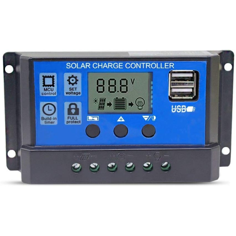 SunMaxx Solar Charge Controller 10A 12V/24V with 2 USB Port Price in ...