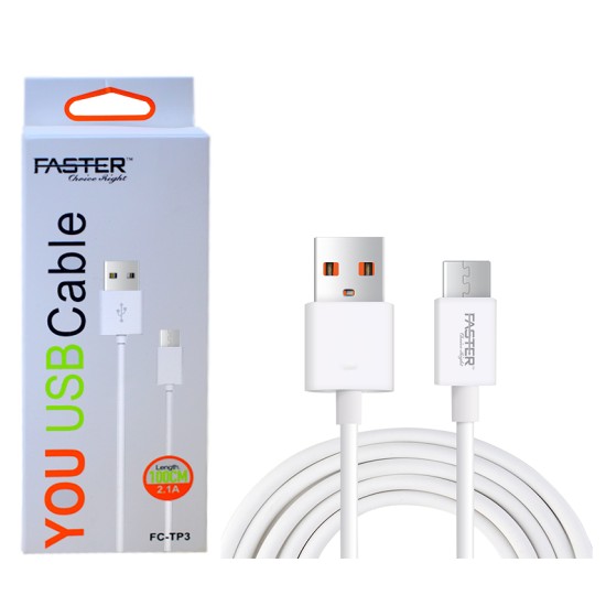 Faster FCTP3 YOU 2.1A Fast Charging USB Data Cable price in Paksitan