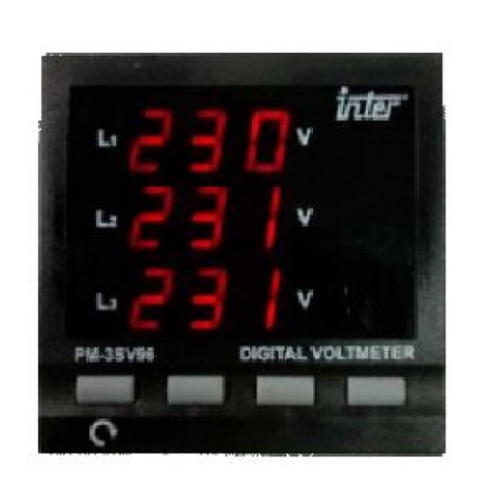 Inter PM-3SV96 3-Line Display Type Digital AC Voltmeter price in Paksitan