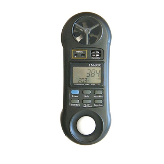 Lutron LM-8000A 4 in 1 Anemometer, Humidity, Light Meter, Thermometer
