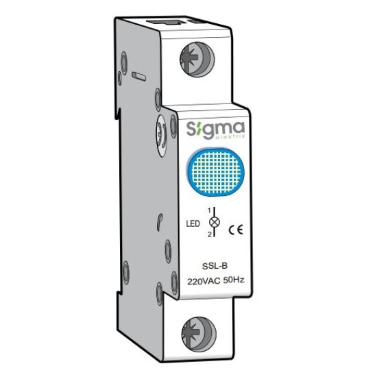 Sigma SSL-B Din Rail Type Blue Led Signal Indicator price in Paksitan