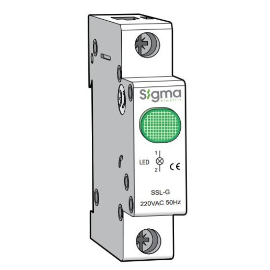 Sigma SSL-G Din Rail Type Green Led Signal Indicator price in Paksitan