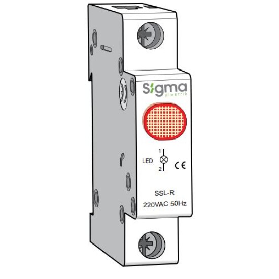 Sigma SSL-R Din Rail Type Red Led Signal Indicator price in Paksitan