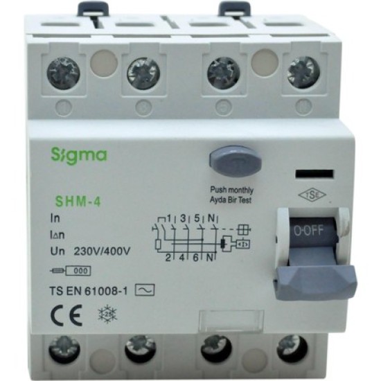 Sigma SHM-4 300 mA Residual Current Circuit Breaker price in Paksitan