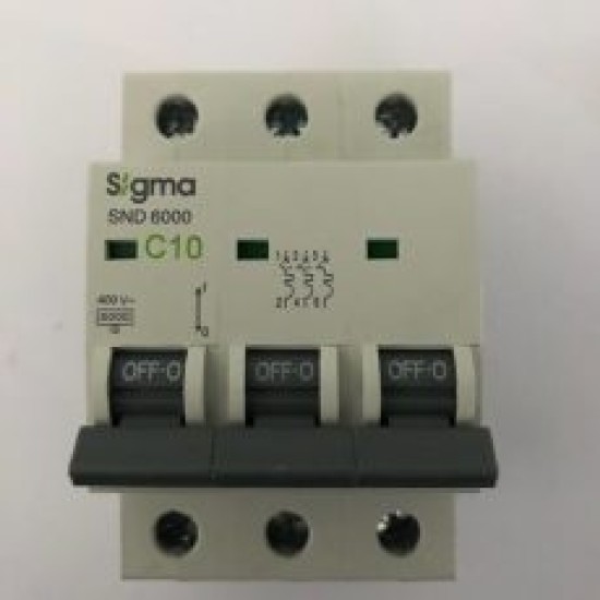 Sigma SND6000 Triple Pole Miniature Circuit Breaker price in Paksitan