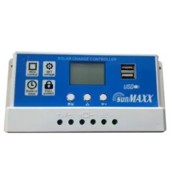 SunMaxx Solar Charge Controller 20A with 2 USB Port price in Paksitan