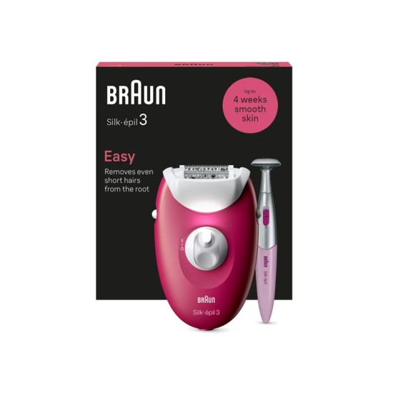 Braun Silk Epil 3 Legs & Body Epilator White/Pink price in Paksitan