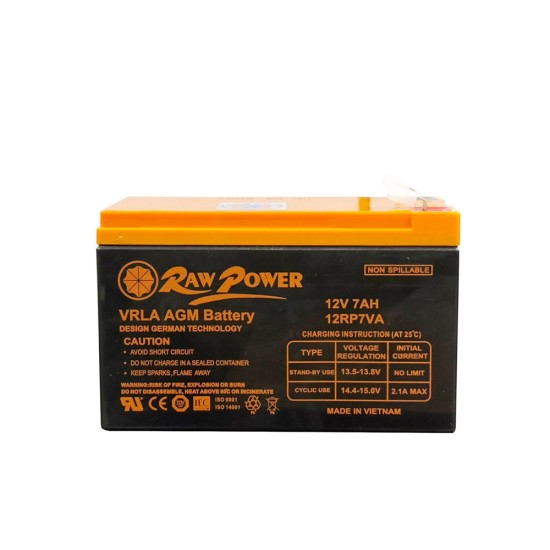 RAW POWER VRLA AGM Battery 12V 7AH price in Paksitan RAW POWER VRLA AGM Battery 12V 7AH price in Paksitan