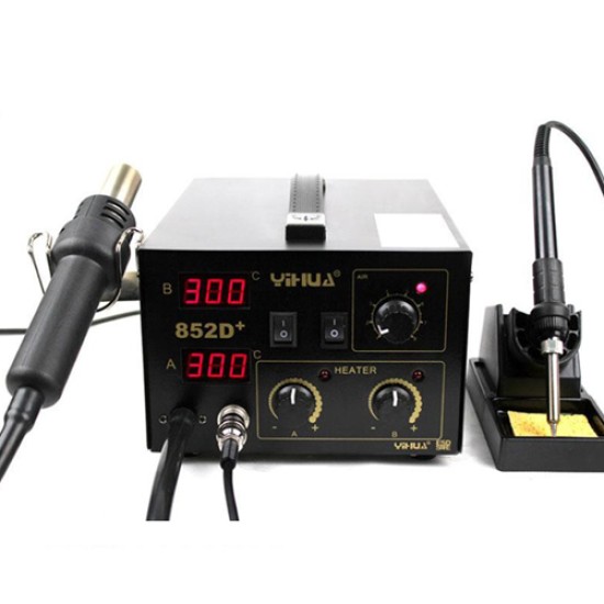 Yihua YH-852D+ 2 in1 Lead Free Soldering Station Hot Air and Iron price in Paksitan