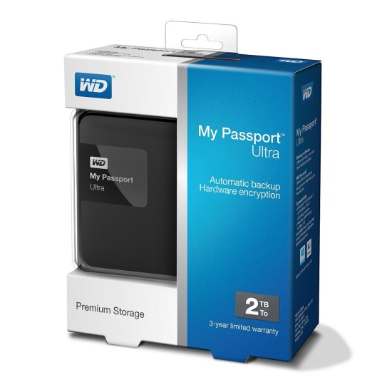 WD My Passport Ultra 2 TB Portable External Hard drive (Black) price in Paksitan