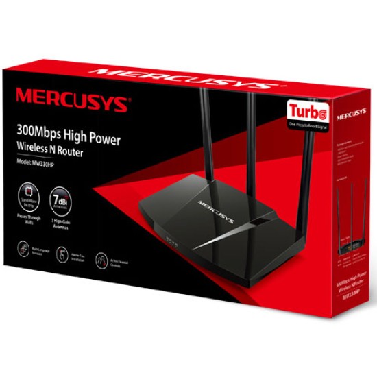 MERCUSYS MW330HP 300Mbps High Power Wireless N Router price in Paksitan