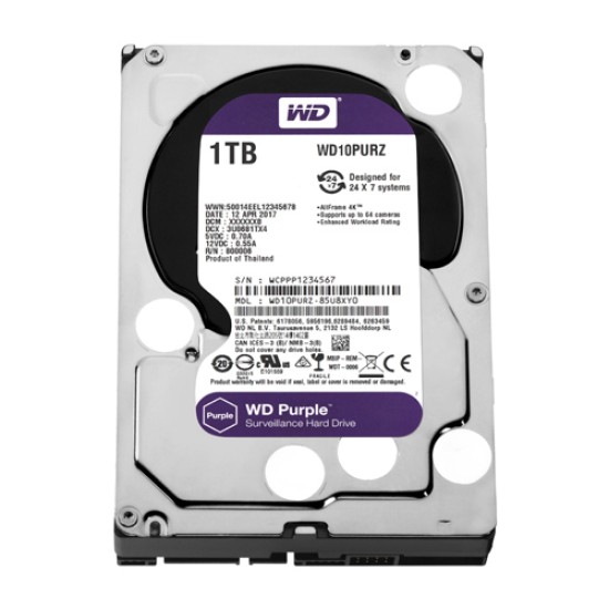 WD Purple 1TB Surveillance Hard Disk Drive price in Paksitan